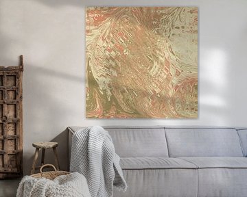 Abstraktes Muster im Retro-Stil der 70er Jahre in warmen Farben. von Dina Dankers