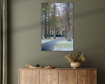 Breda Park Valkenberg, Winter bei leichtem Schneefall. von Andre Gerbens