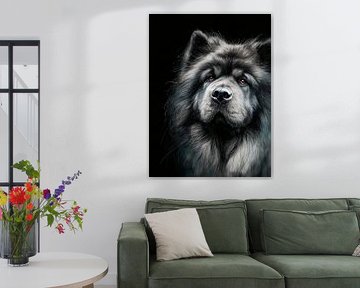 Chow-Chow Hund Portrait #Hund von JBJart Justyna Jaszke