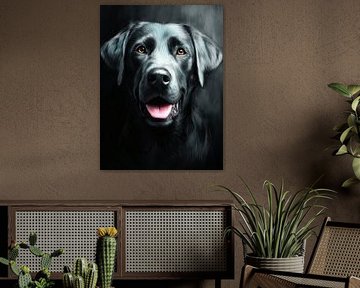 Labrador Retriever Hund Portrait #Hund von JBJart Justyna Jaszke
