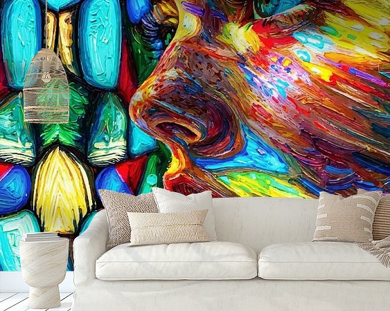 Example of the artwork in a room