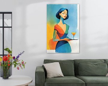 Frau Cocktail | Chic Cocktail von OMG Art