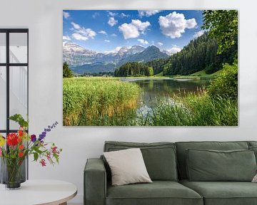 Gelassene Alpenlandschaft Lenk