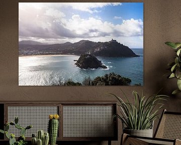 City and beach views of San Sebastian