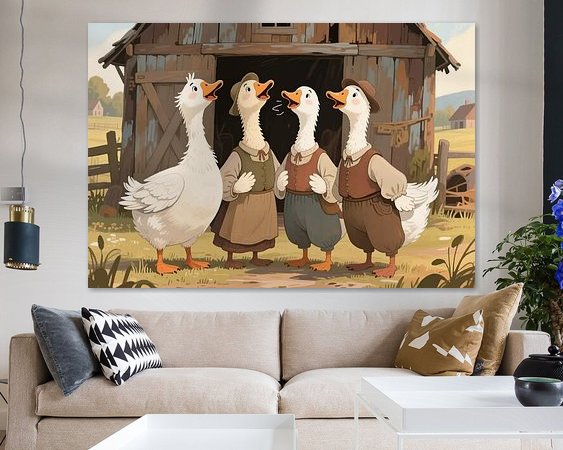 Example of the artwork in a room