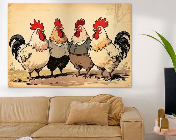 Example of the artwork in a room