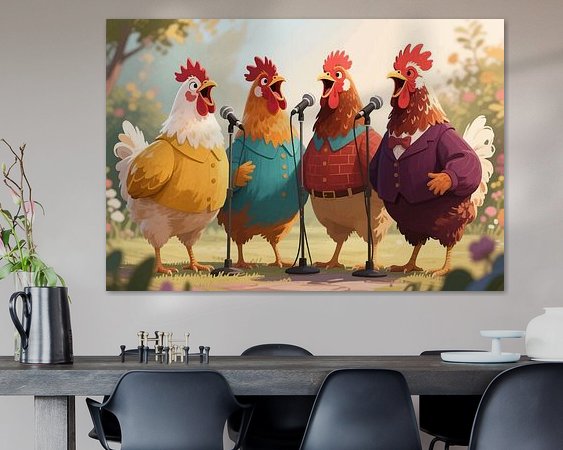 Example of the artwork in a room