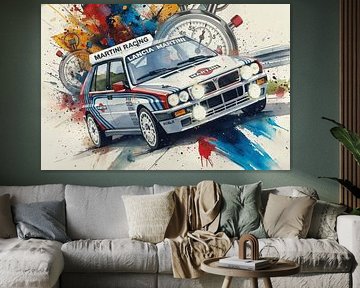 Lancia Delta Integrale Martini Racing - Une légende pour votre mur ART1