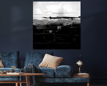 Impasto monochrome Texture abstraite sur maulana risyad