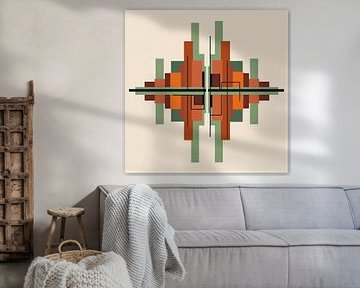 Terrakotta Geometrischer Klang-Rhythmus von maulana risyad