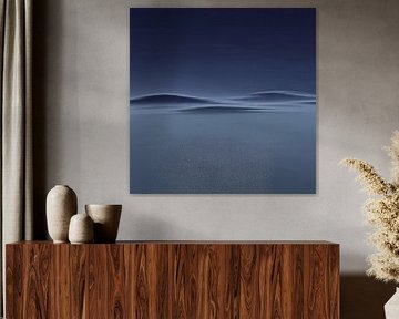 Dégradé de vibration abstrait bleu profond sur maulana risyad