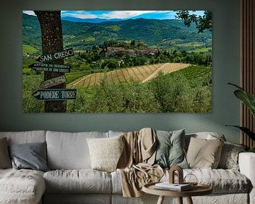 Région de San Cresci en Toscane, Italie sur Frank Lavooij