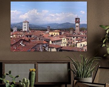 Uitzicht op Lucca italië van Studio Mirabelle