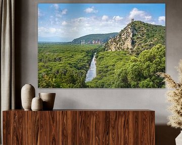 Panoramablick auf den Maremma-Park. Toskana von Stefano Orazzini