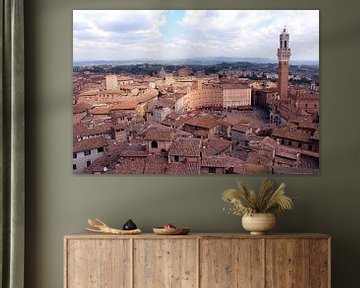 View of Siena Piazza del Campo italy  by Nannie van der Wal