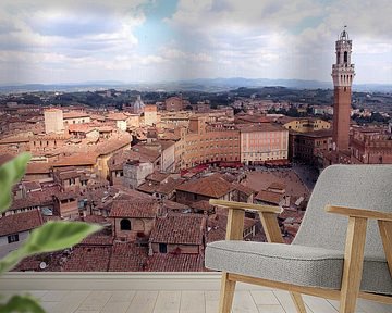 View of Siena Piazza del Campo italy  by Studio Mirabelle