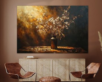 Sonnenbeschienene Vase von Blickfänger Gemälde