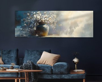 vase of flowers by Eye catching paintings