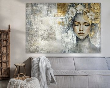 Frau Blumen | Frau Blumen Kranz von Kunst Laune