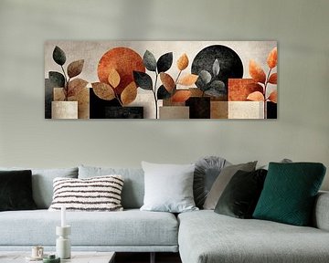 Blätter Geometrisch von ARTEO Gemälde