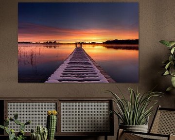 Der Staffelsee im Glanz der aufgehenden Sonne von Christina Bauer Photos