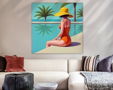 Gelassenheit am Pool Retro-Sommer-Vibes von Jan Keteleer