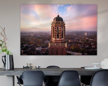 The Peperbus above Zwolle's historic city centre by Thomas Bartelds