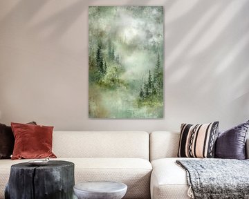 Misty Forest - Light Abstract Fine Art Landscape