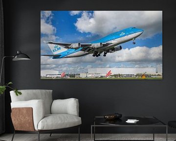 KLM Boeing 747-400 beim Abheben von FotoCreatives