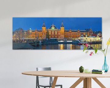 Panorama Amsterdam Central Station by Anton de Zeeuw