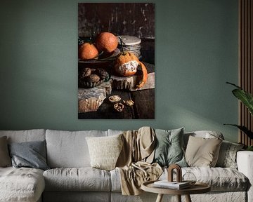 Herbstliches Stillleben mit Mandarinen von Augen | Blicke Foto-Art