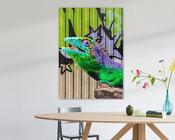 Graffiti iguana by Postergirls