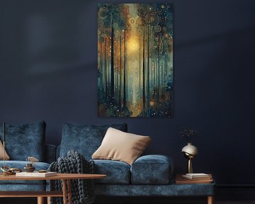 Forest landscape in the style of Klimt no. 3 by Studio BB