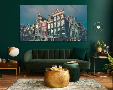 Grachtenfassaden in Amsterdam