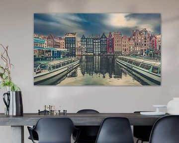 Damrak in der Reflexion