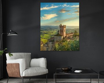 San Miniato Church and Matilde Tower. Tuscany, Italy by Stefano Orazzini