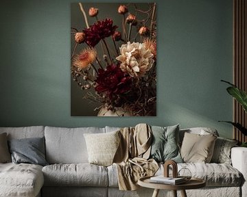 Dunkler Blumenstrauß von Esmeé Kiewiet