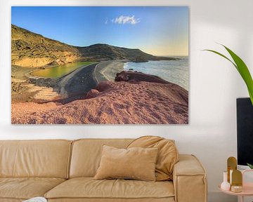 Grüne Lagune bei El Golfo auf Lanzarote