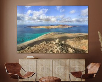 Blick von Lanzarote nach La Graciosa
