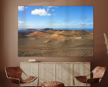 Vulkanlandschaft im Timanfaya Nationalpark auf Lanzarote