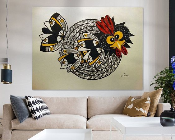 Example of the artwork in a room