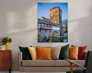 Nürnberg - Henkerbrücke und Wasserturm von t.ART