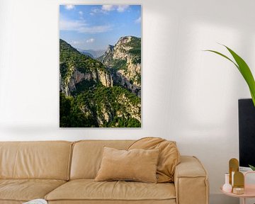 Die Landschaft der Gorges du Verdon in der Provence