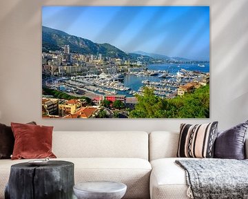 Vue aérienne du port de Monaco