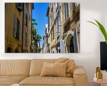 Vue de la ruelle dans le quartier du Panier à Marseille