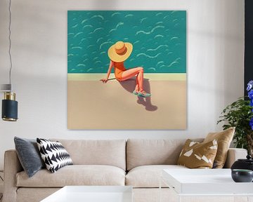 Ein ruhiger Sommer am Pool