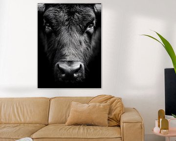 Taurus - Archaic strength in a black and white portrait