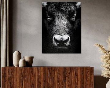 Taurus - Archaic strength in a black and white portrait