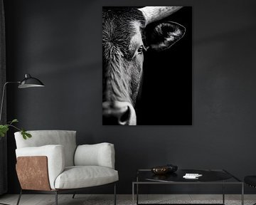 Taurus - Archaic strength in a black and white portrait