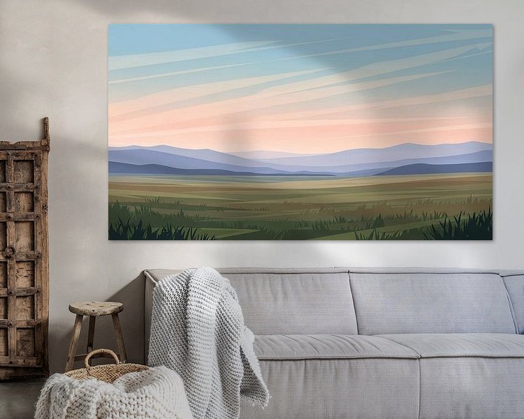 Example of the artwork in a room